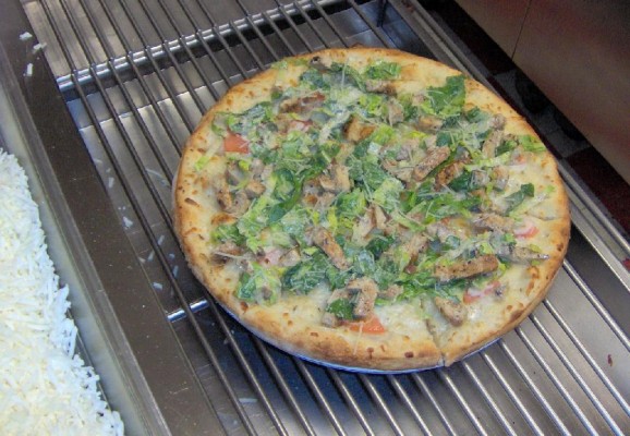 Chicken Caesar Salad Pizza